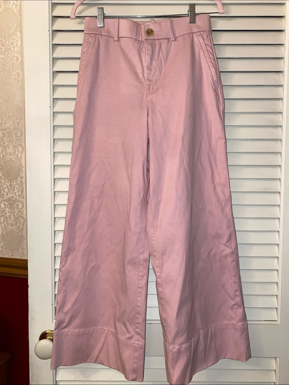 Spanx stretch Twill Wide Leg Cropped Pants Small - Picture 2 of 9